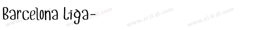Barcelona Liga字体转换